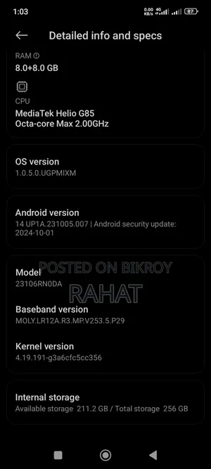 Xiaomi Redmi 13C 5G 256 GB Rose Gold