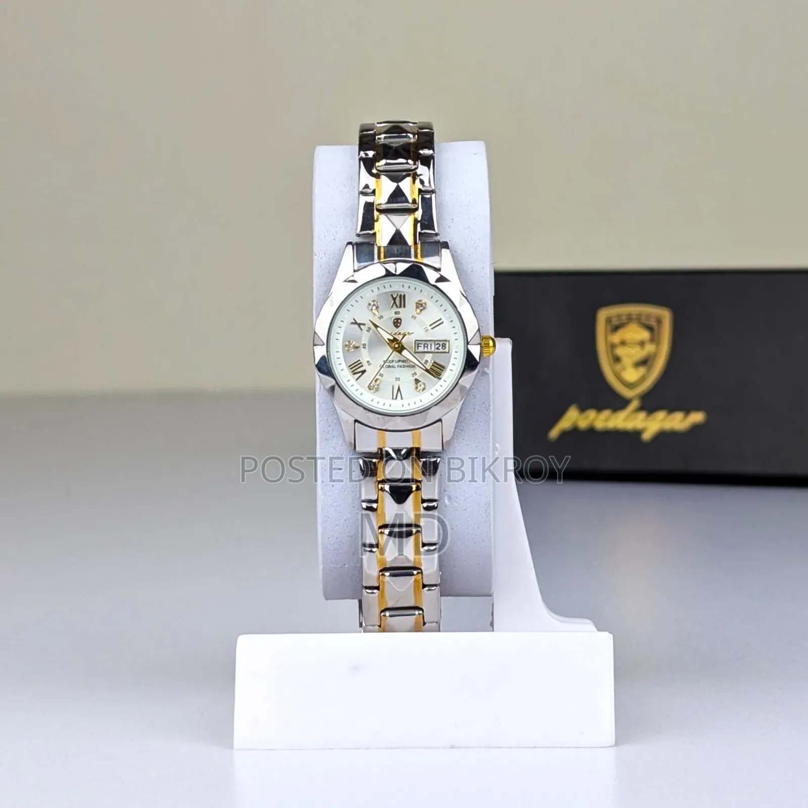 (12408)Poedagar Luxury Couple Watch (Water Resistant)
