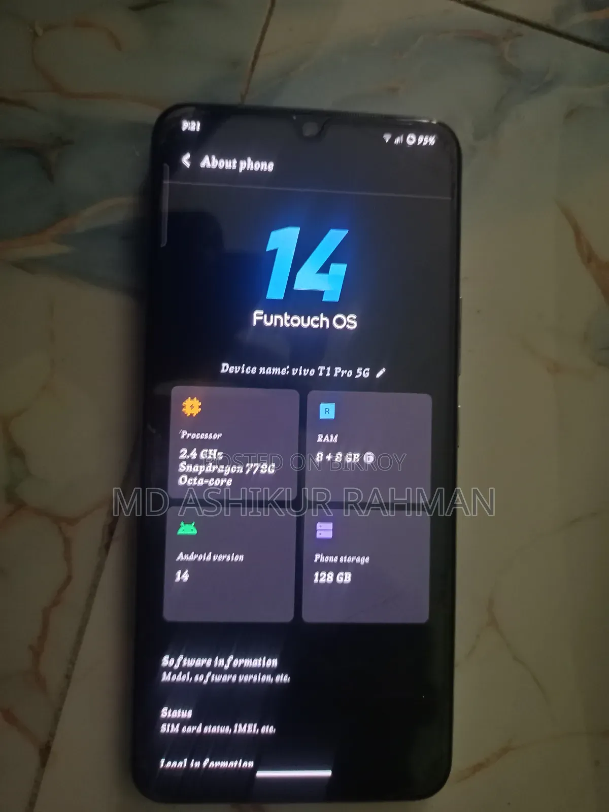 Vivo T1x (India) 128 GB Black
