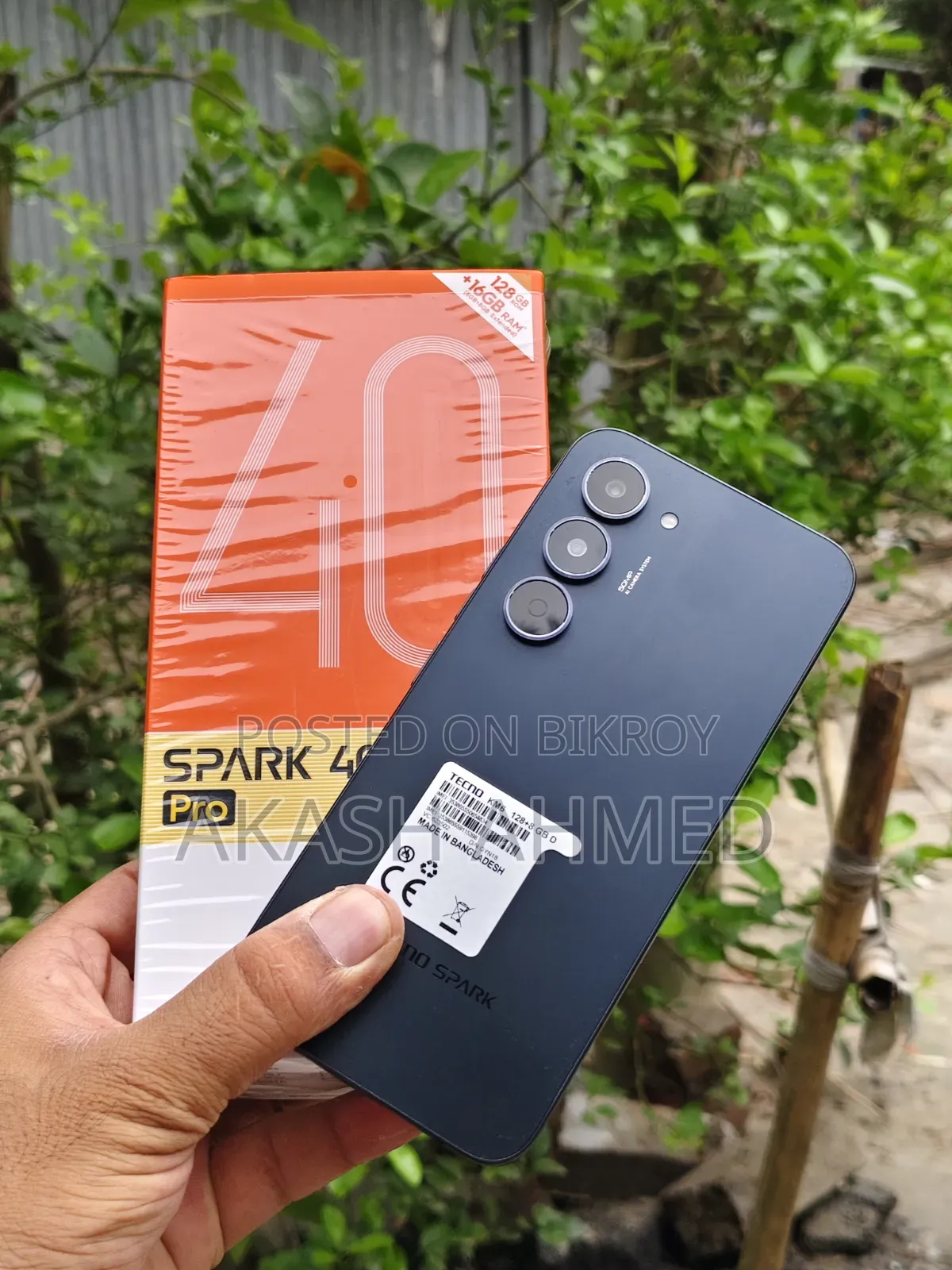 Tecno Spark 40 Pro 128 GB Black
