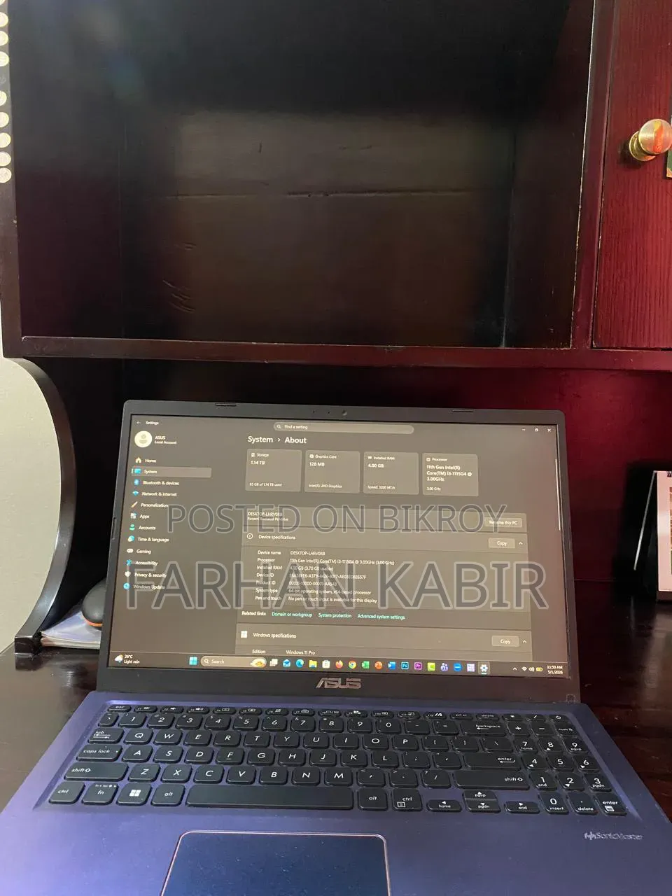 Laptop Asus VivoBook 15 X510UQ 4GB Intel Core I3 SSD 1T