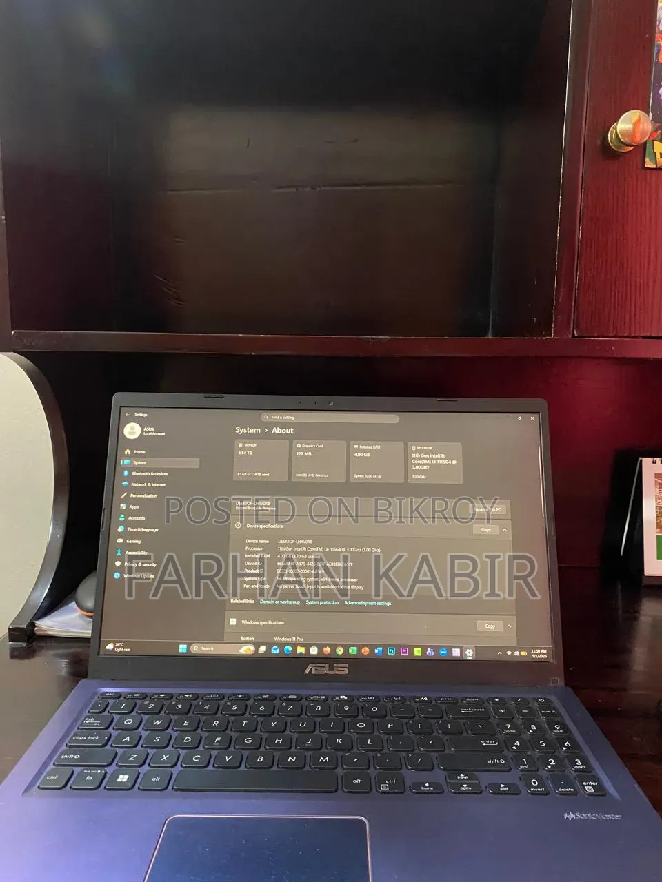 Laptop Asus VivoBook 15 X510UQ 4GB Intel Core I3 SSD 1T
