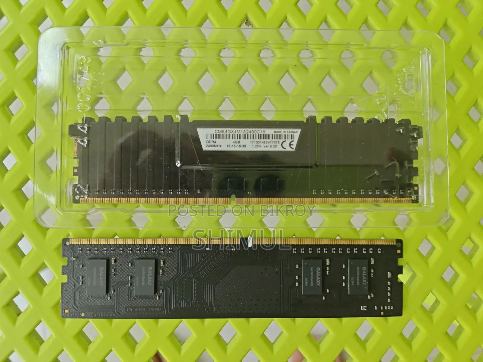 DDR4 RAM 4 + 4 GB Fresh