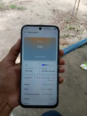 Oppo A6x 64 GB Gray