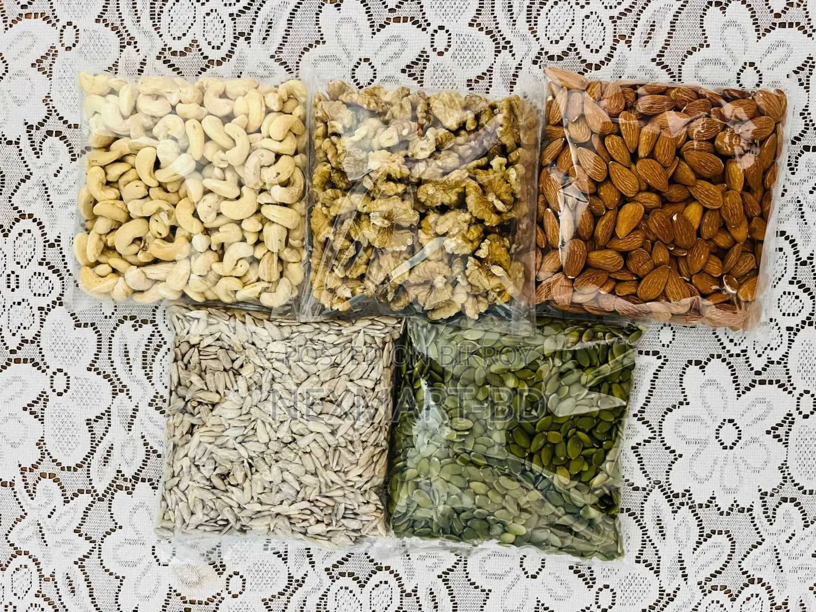 Premium Nuts Seeds Combo Pack 1kg – Healthy Fresh!