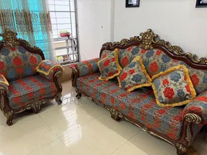 সেগুন কাঠের Victorian Luxurious Sofa Set Almost New