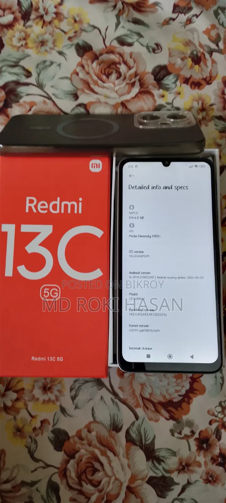 Xiaomi Redmi 13C 5G 256 GB Gray