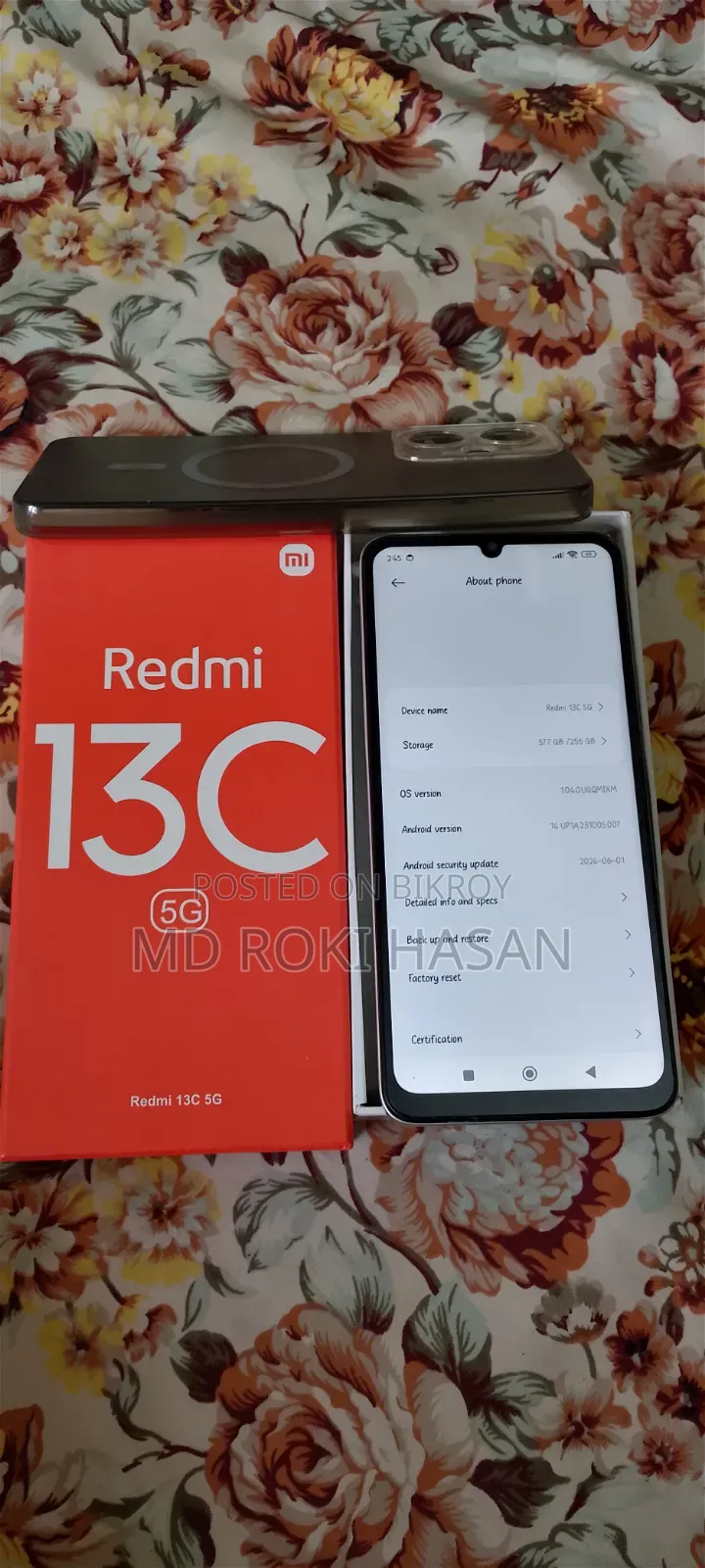 Xiaomi Redmi 13C 5G 256 GB Gray