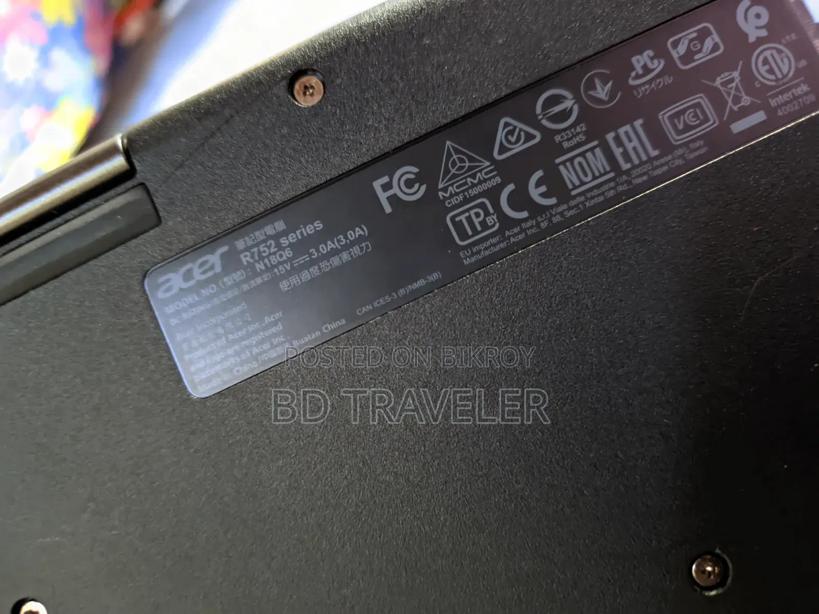 Laptop Acer 4GB Intel Celeron eMMC 32GB