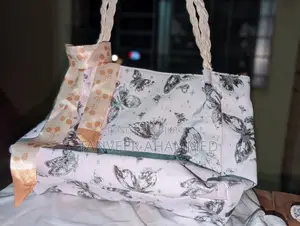 Pastel Butterfly Print Bag for Daily Style