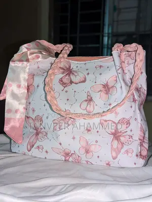 Pastel Butterfly Print Bag for Daily Style