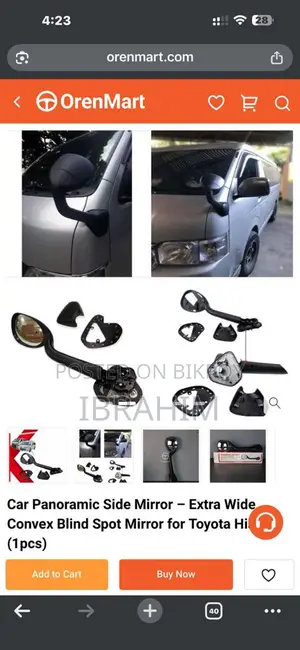 Toyota Hiace Mirror