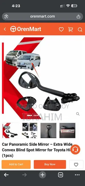 Toyota Hiace Mirror