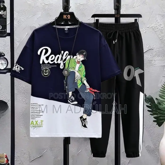Mesh T-shirt & Full Pant Set