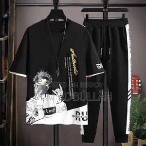 Mesh T-shirt & Full Pant Set
