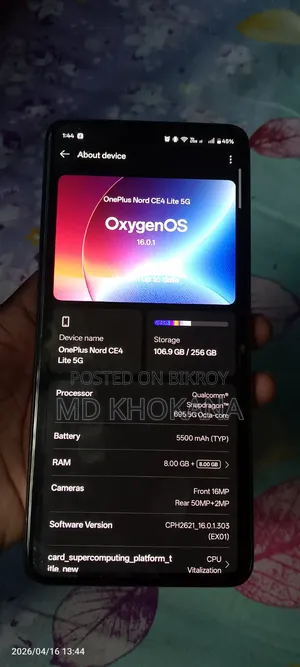 OnePlus Nord CE4 Lite 256 GB Silver
