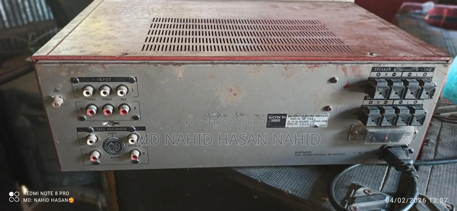 Ta-t4a Sony Amplifier