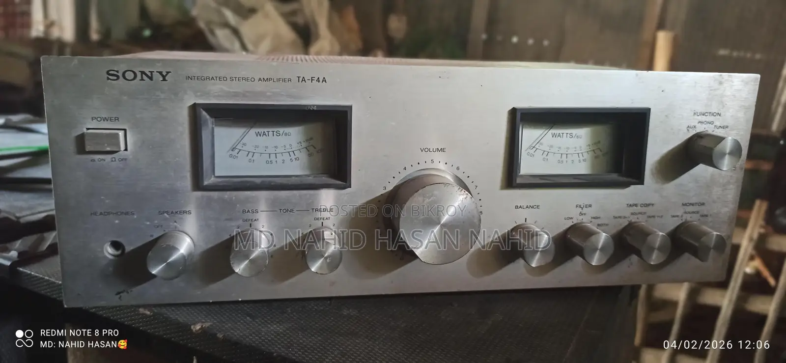 Ta-t4a Sony Amplifier