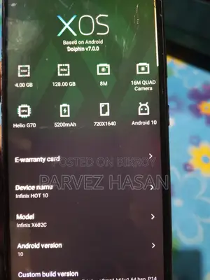 Infinix Hot 10 8/128 (Used)