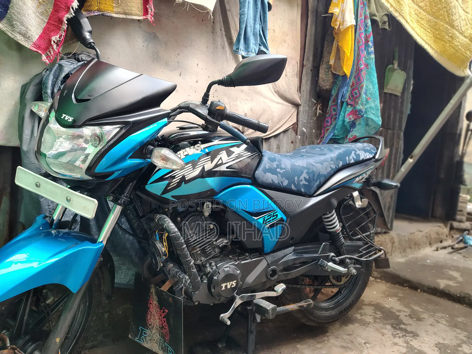 TVS Max 125 2024 Blue
