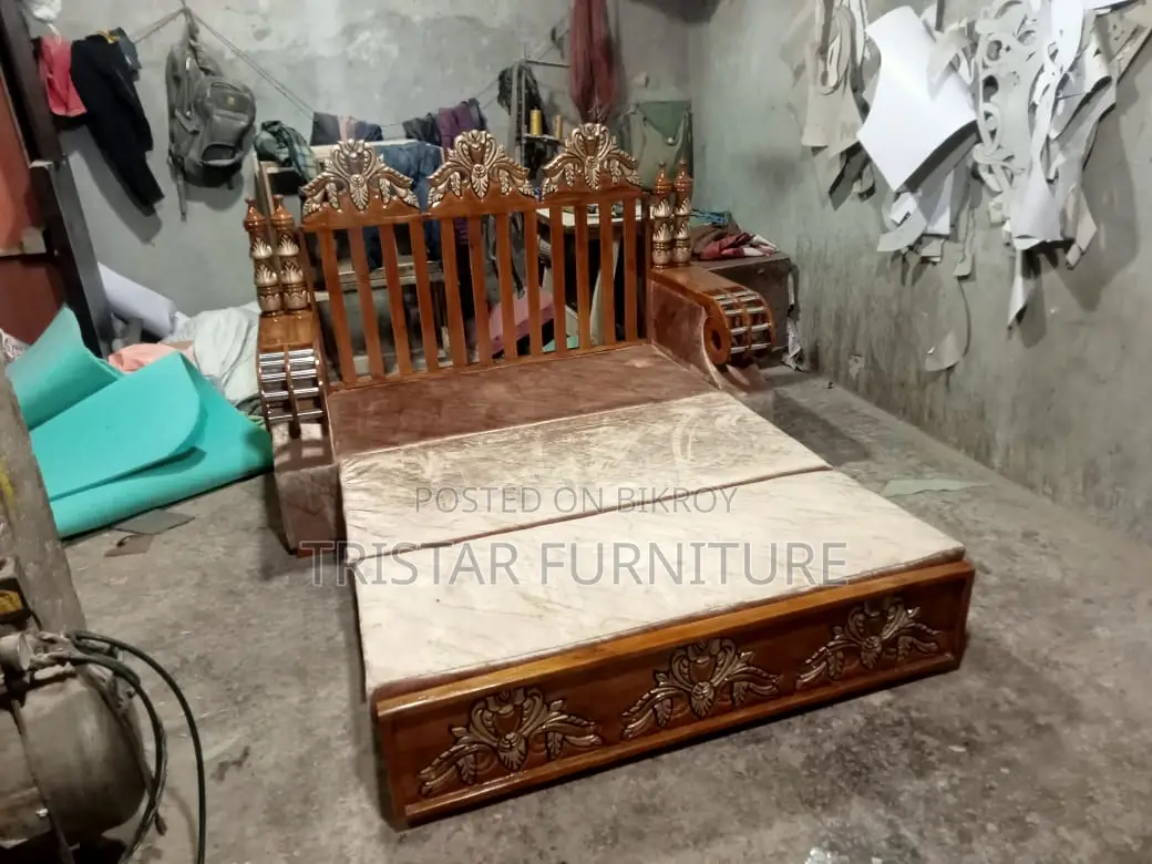 Wooden Sofa Come Bed 3 Seater