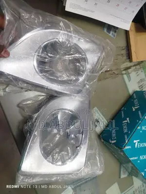 গাড়ির আকর্ষণীয় সিলভার কালার ফগ লাইট কভার (এক জোড়া) - একদম নতুন