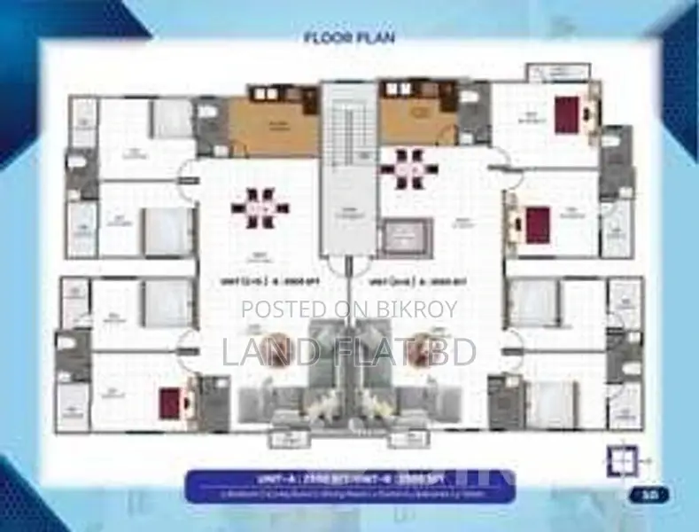 2500 sq ft flat in a building under construction near Dhanmondi, Rayer Bazar