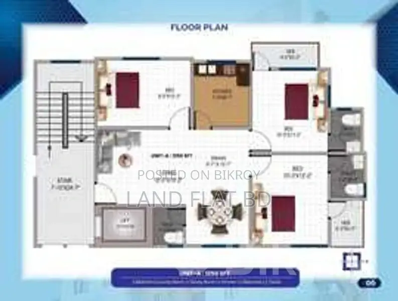 2500 sq ft flat in a building under construction near Dhanmondi, Rayer Bazar
