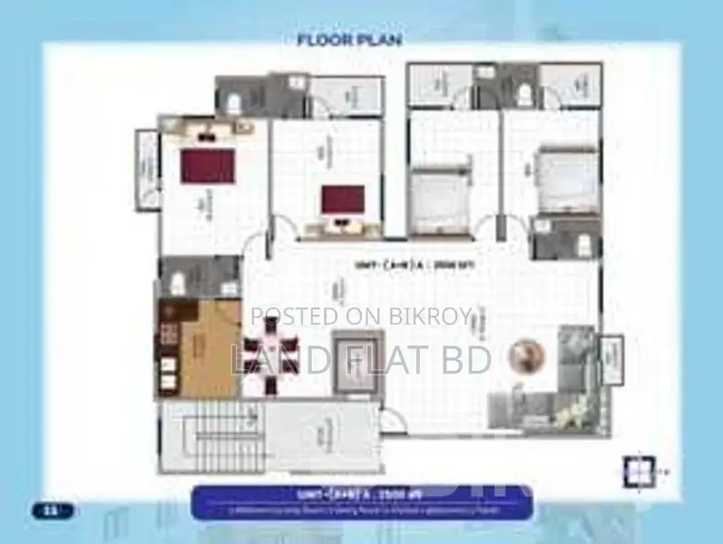 2500 sq ft flat in a building under construction near Dhanmondi, Rayer Bazar