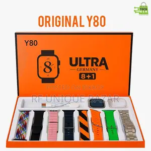 ৮টি স্ট্র্যাপসহ Y80 Ultra স্মার্টওয়াচ