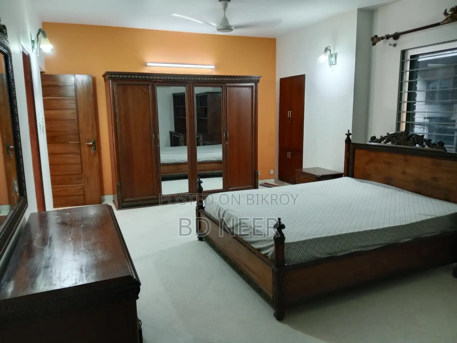 Duplex semi furnish 4 Bed room apt rent in banani North
