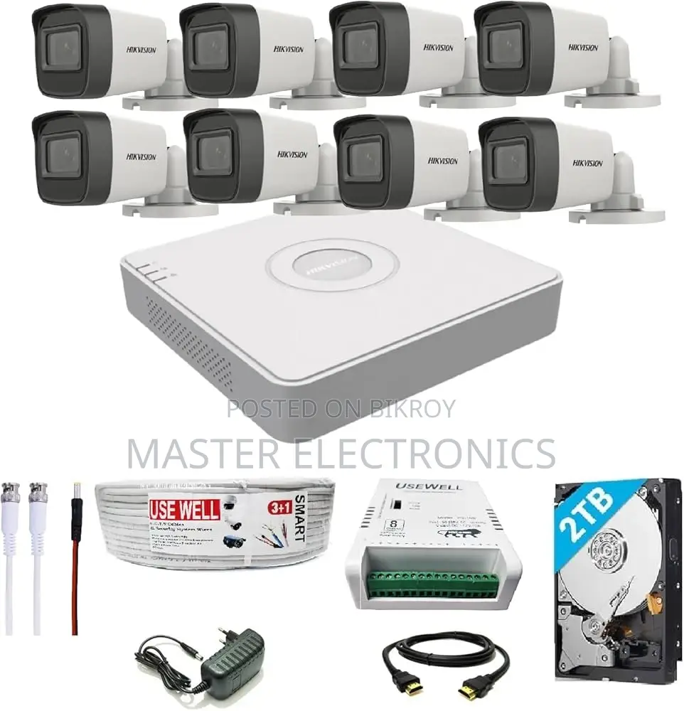 Hikvision 08 Camera Package