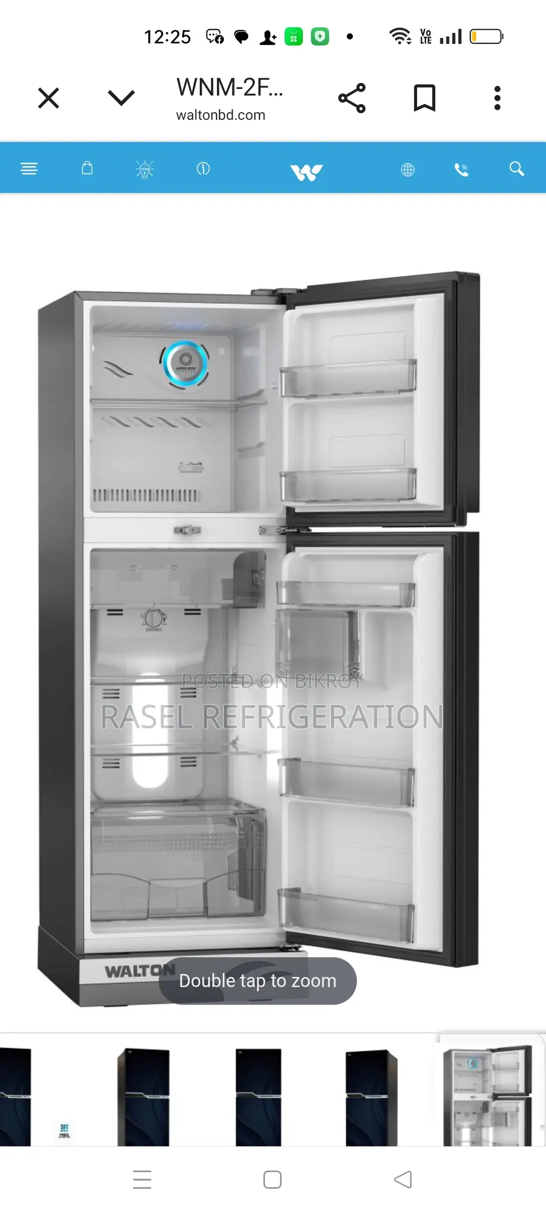 34% Discount on 261 Liter Non-Frost Walton Refrigerator, Model WNM-2F1-GEHE (Inverter).