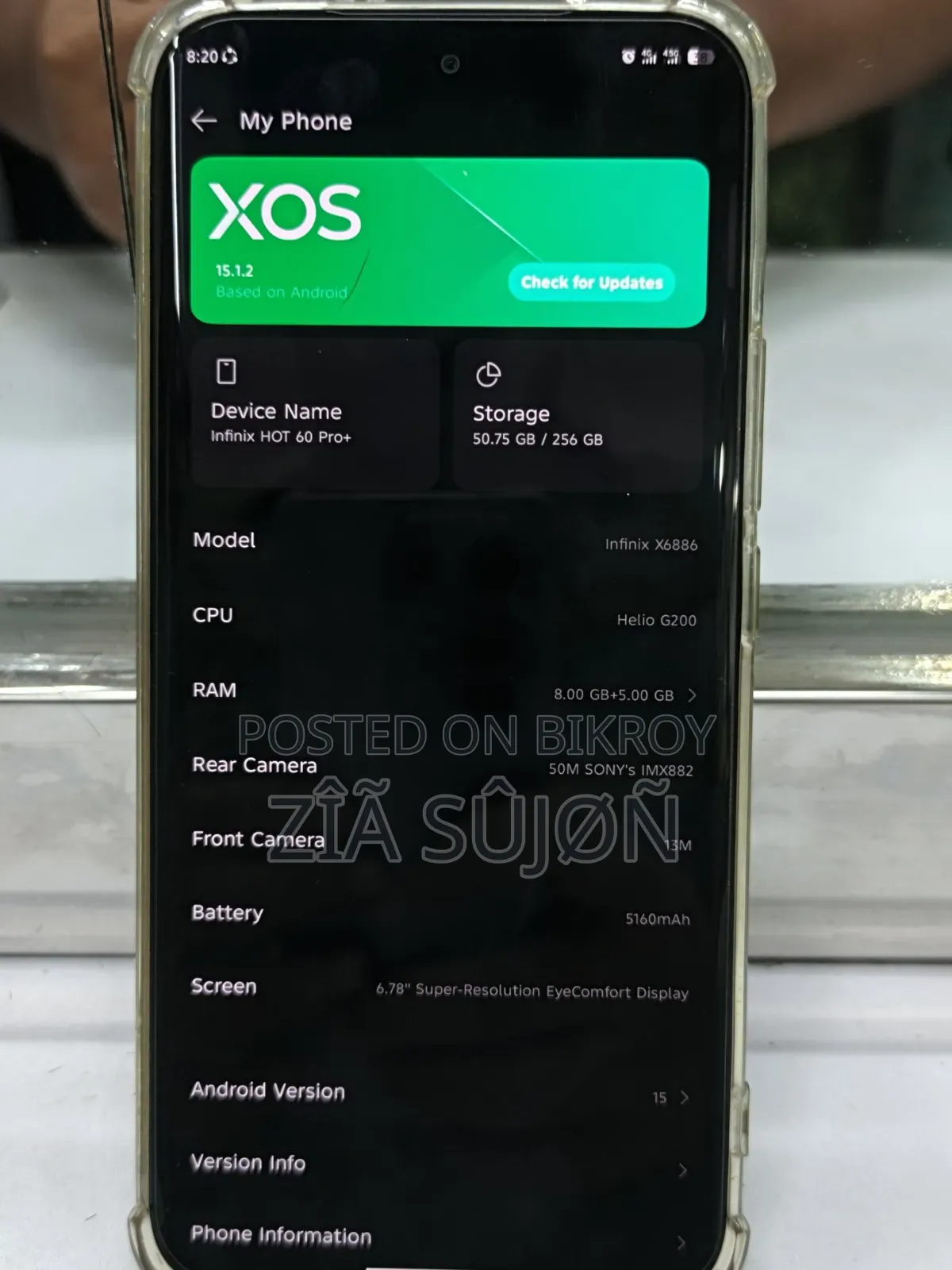 Infinix Hot 60 Pro+ 128 GB Silver