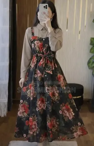 Printed Romper Gown