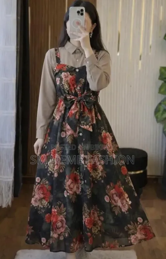 Printed Romper Gown