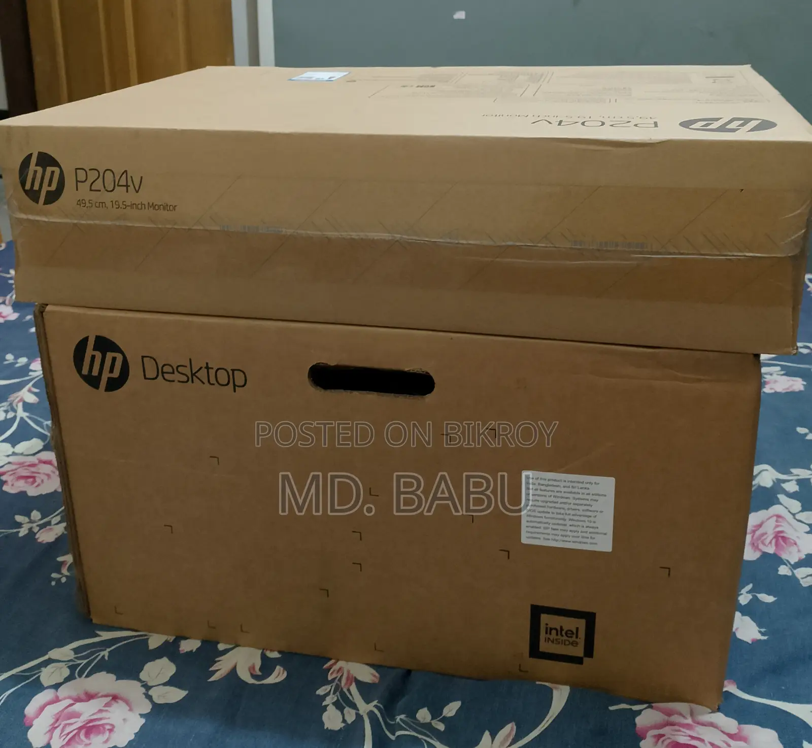নতুন ডেস্কটপ কম্পিউটার HP 280 G6 8GB Intel Core I5 HDD 1T
