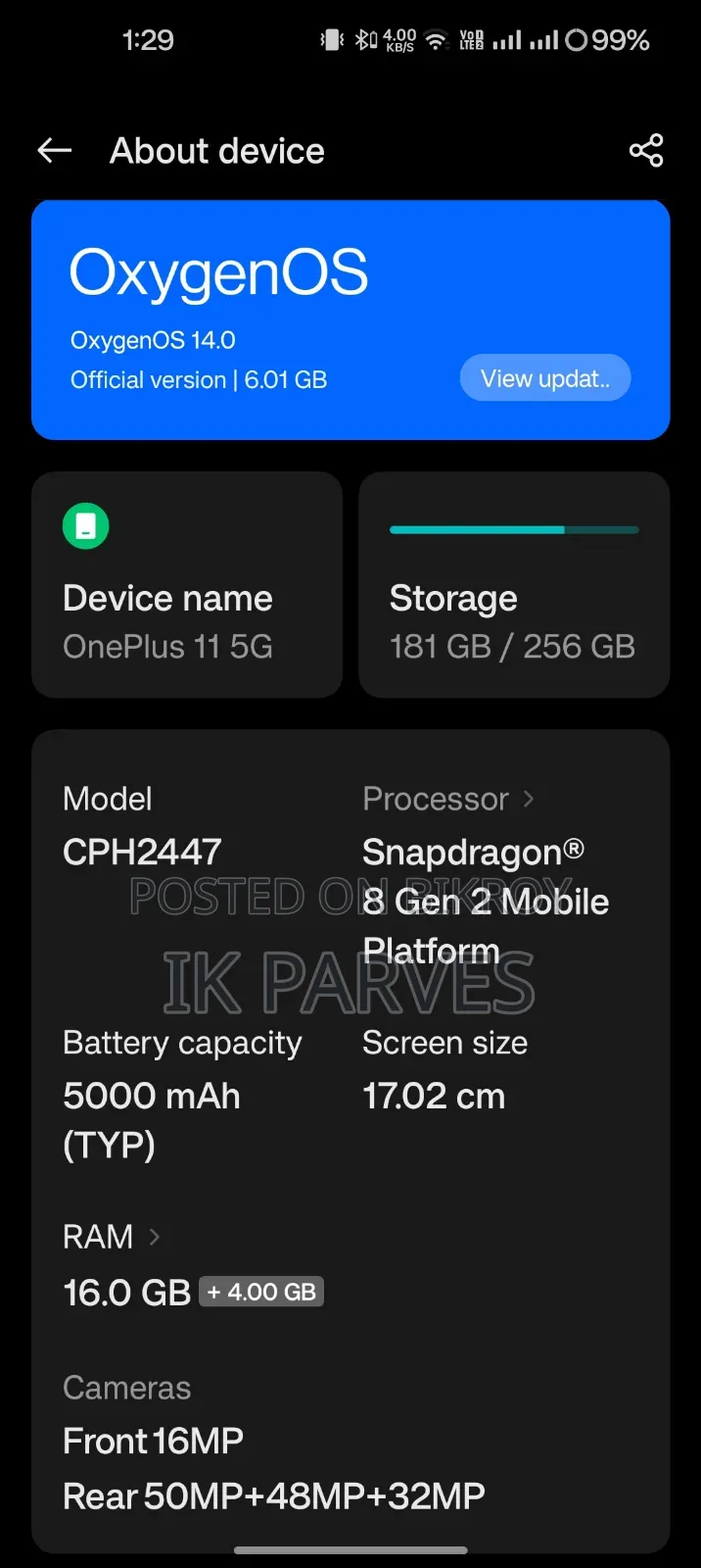 OnePlus 11 256 GB