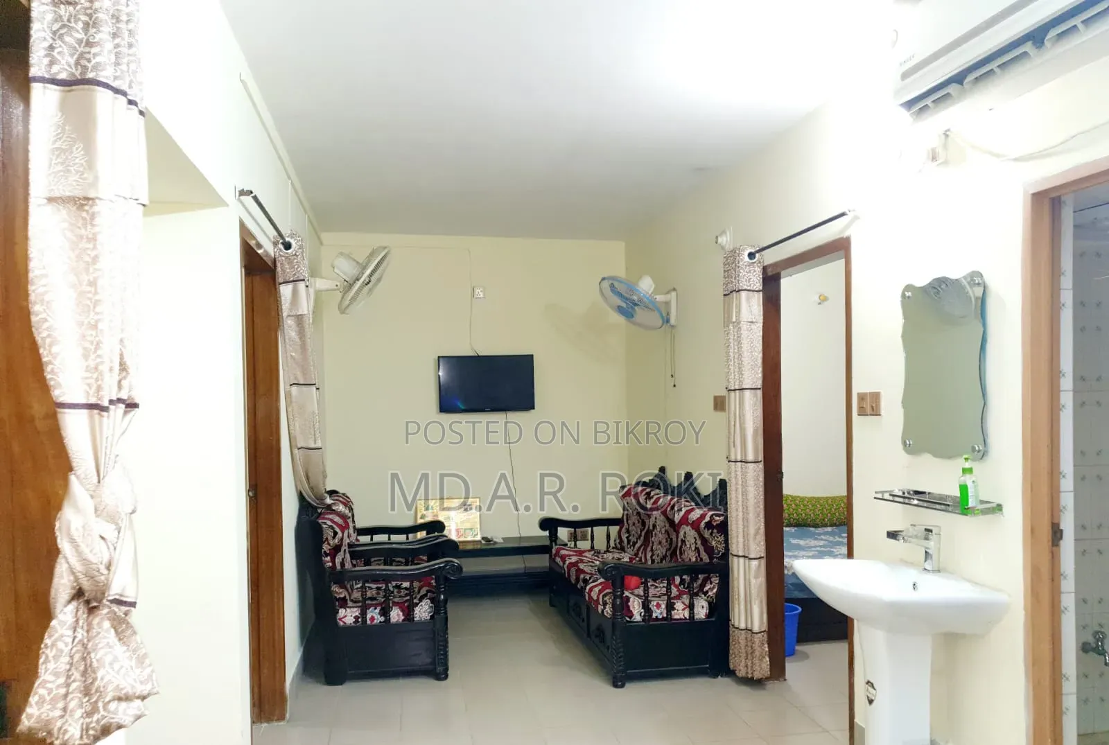 Furnished 3-bedroom Block of Flats in Garden Tower, Sylhet Sadar for rent