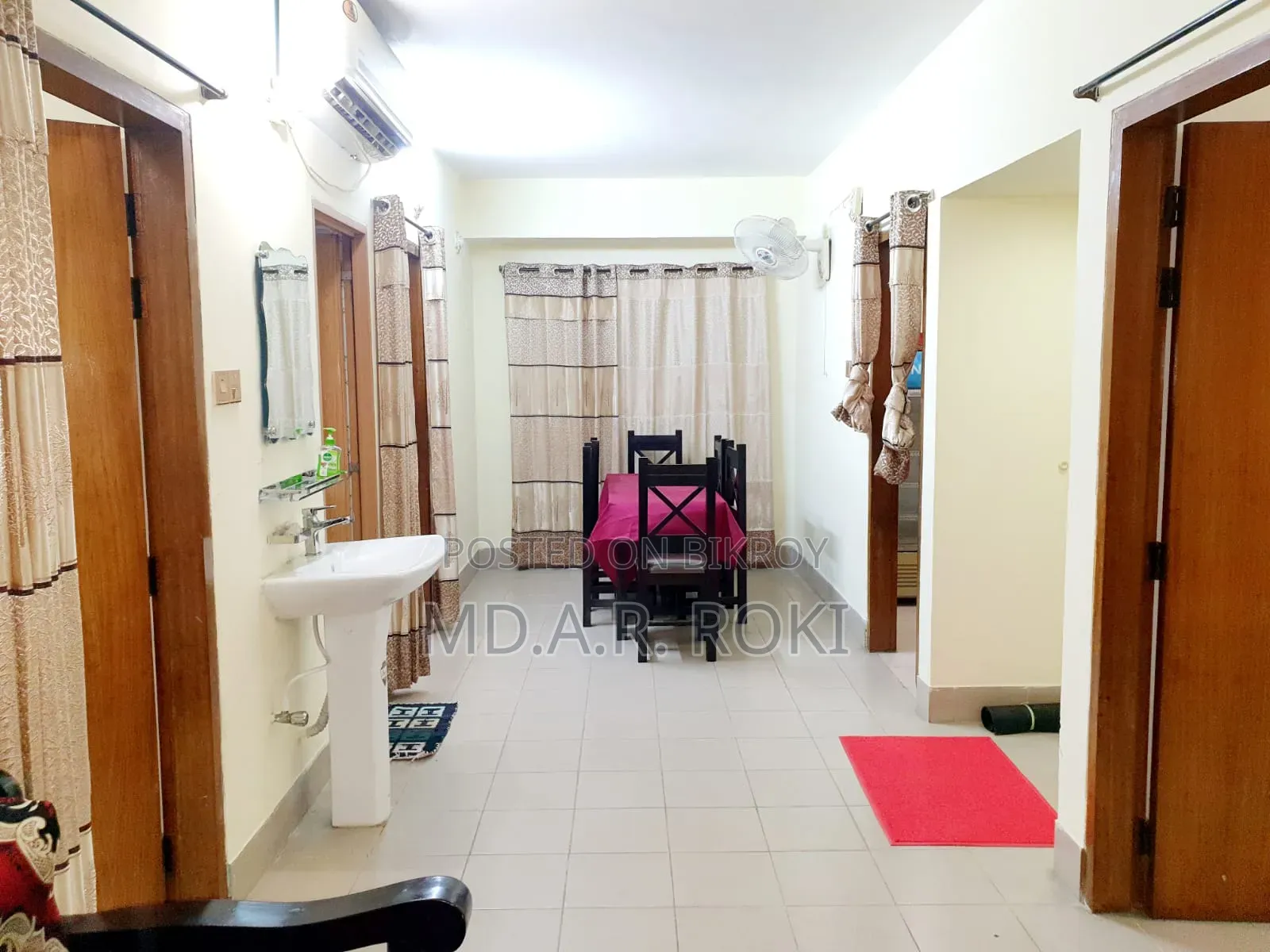 Furnished 3-bedroom Block of Flats in Garden Tower, Sylhet Sadar for rent