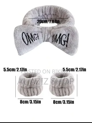 Women Coral Fleece Elastic Hair Bands Soft Wash Face Hairbands