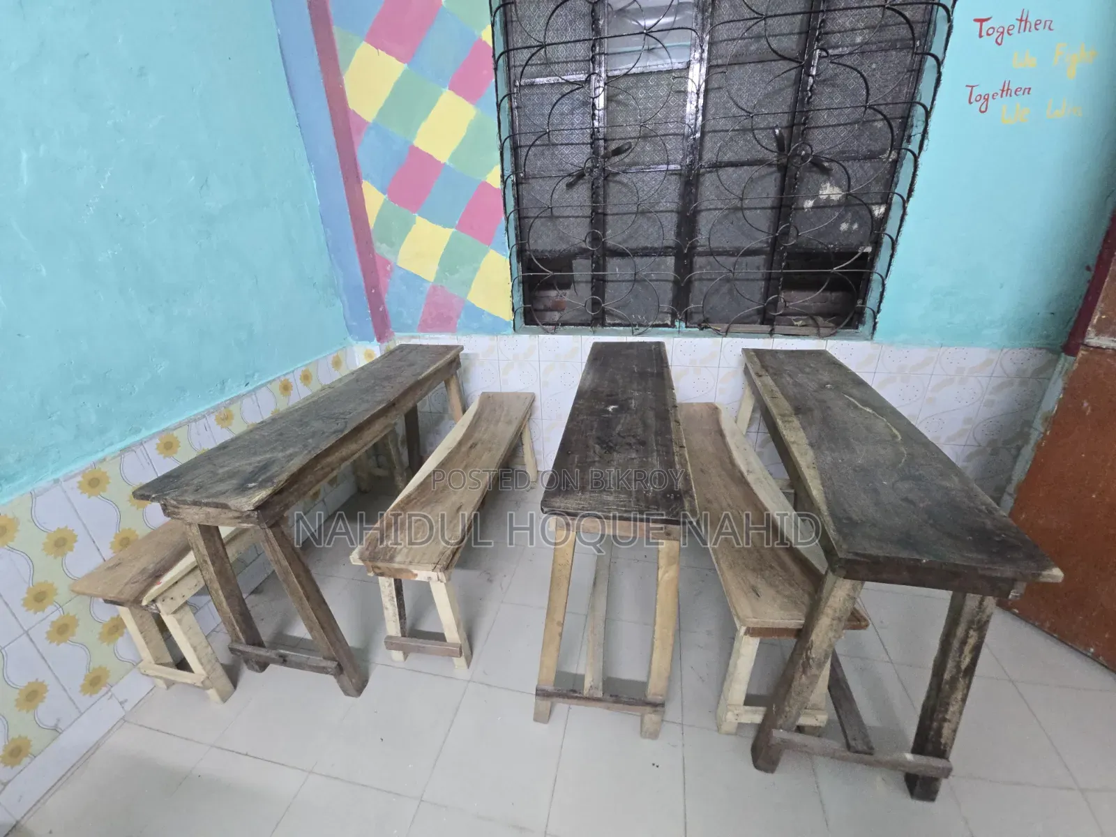 Bench and White Board