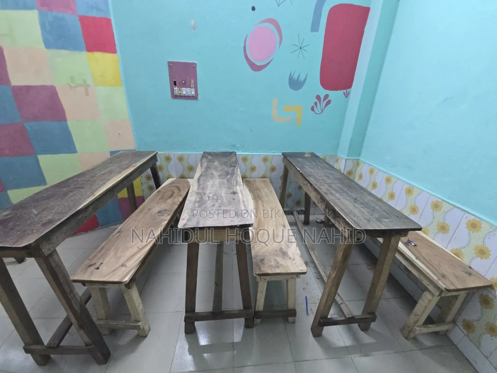 Bench and White Board