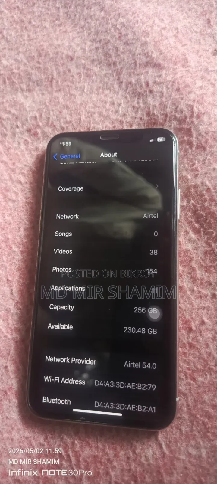 Apple iPhone X 256 GB White