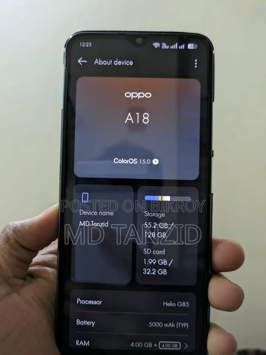 Oppo A18 128 GB Blue