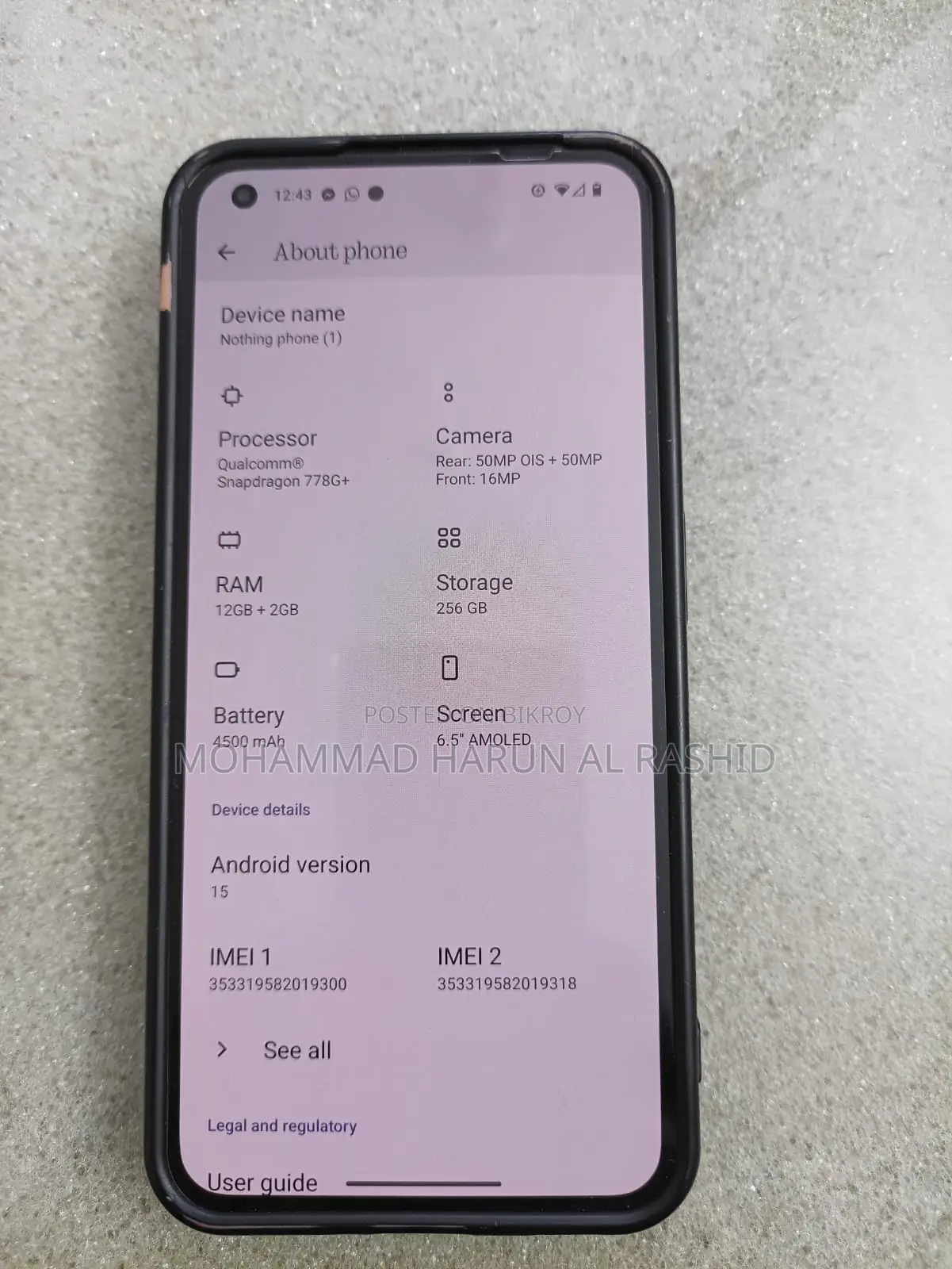 Nothing Phone 1 256 GB Black