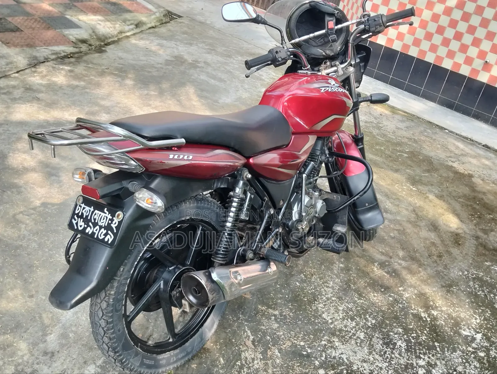 Bajaj Discover 100 2016 Red