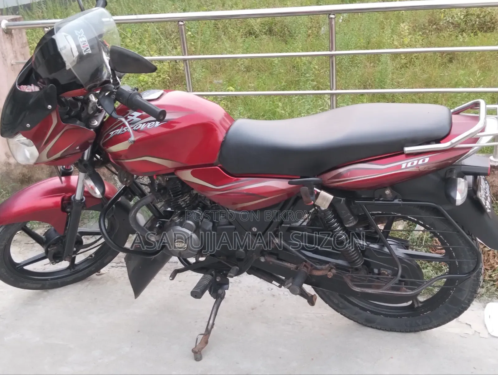 Bajaj Discover 100 2016 Red