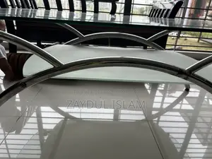 Double Layer Tea Table With Steel Leg