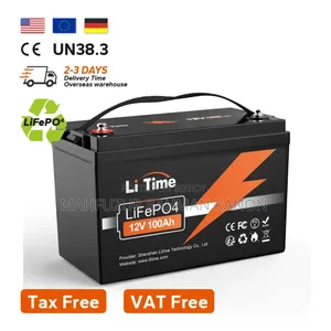 12V 100Ah Lithium Phosphate LiFePO4 Battery (A-Grade)